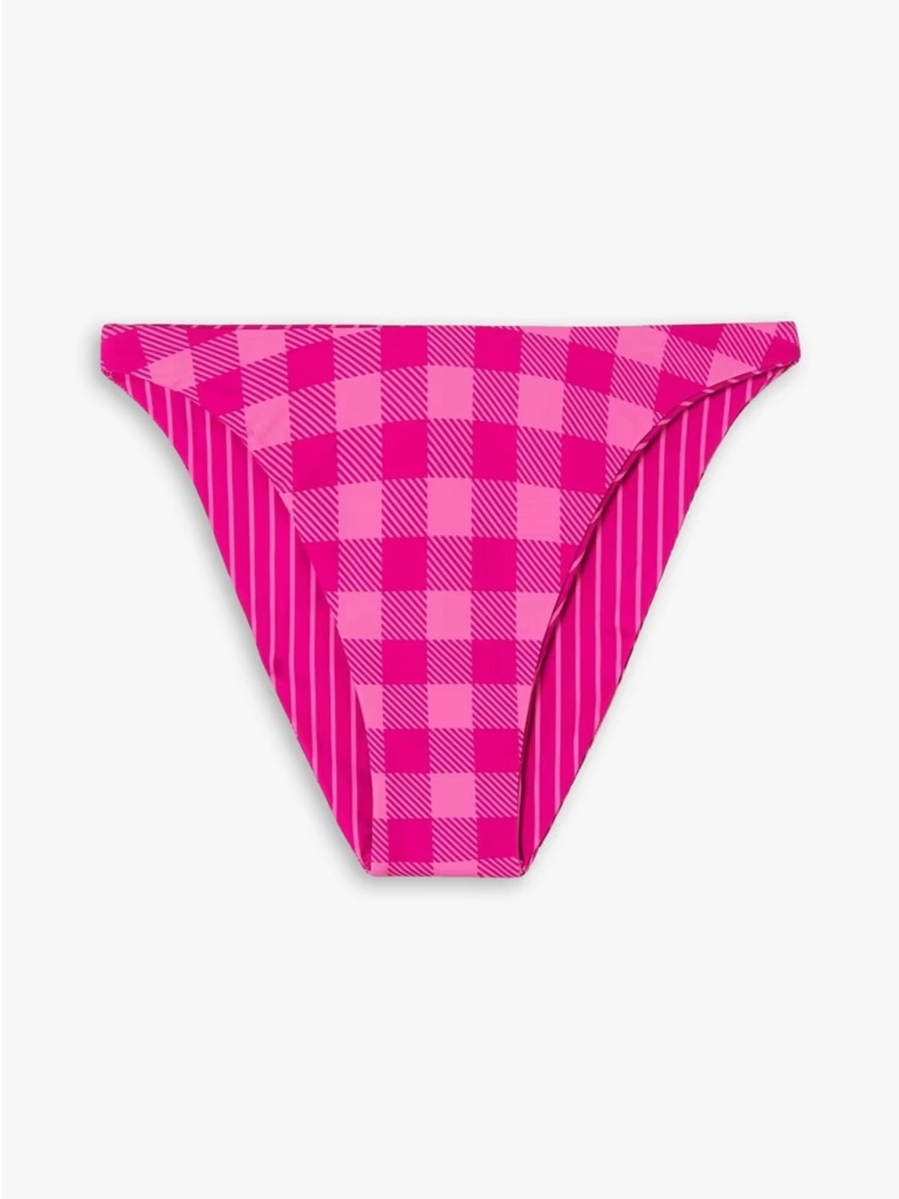 NWT SOLID & STRIPED ‘Annabelle’ Reversible Printed Bikini Briefs in “Orchid” XL